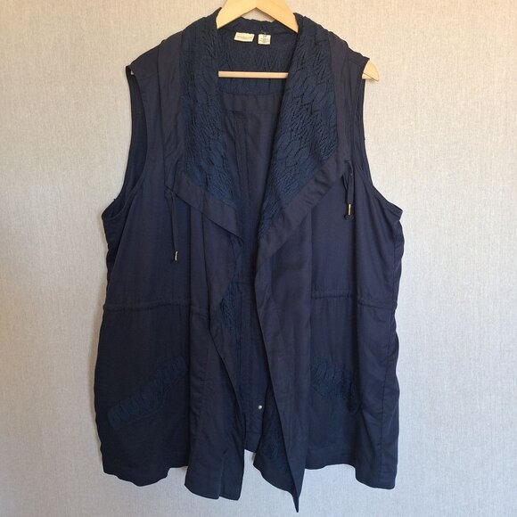 💙 Westbound 100% Lyocell Soft Vest Size 3X Outdoors Layers Fall Relaxed Fit - Picture 1 of 8